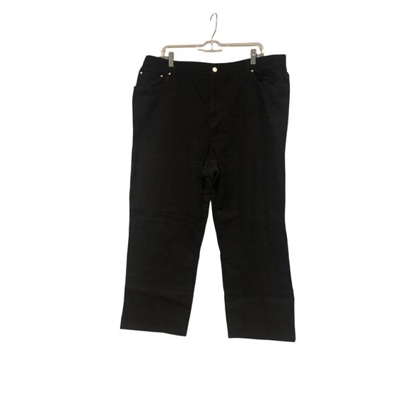 GUC Jones New York Signature 20W Plus Cotton Denim Black‎ Pants - Picture 1 of 8